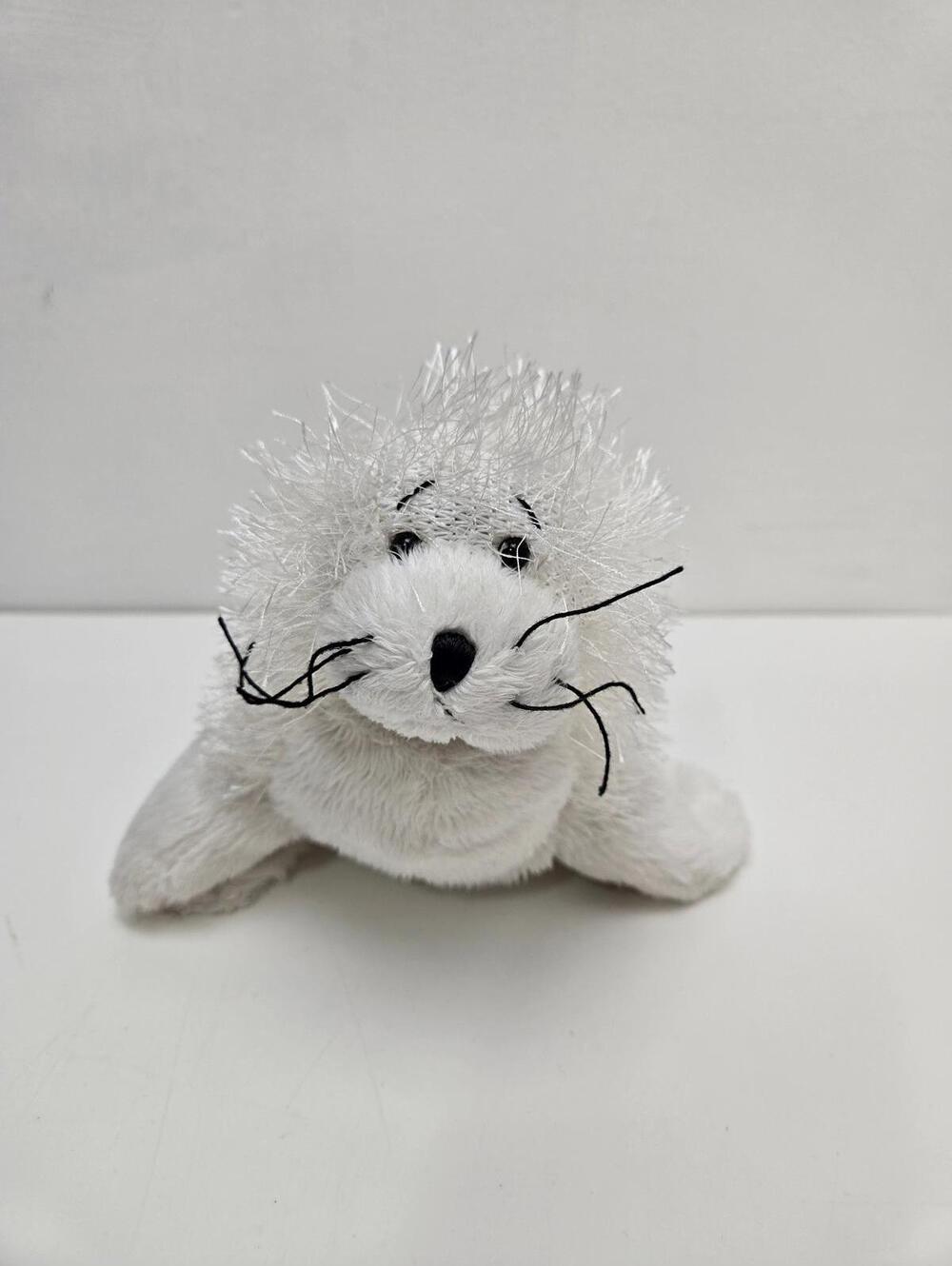 Adorable Vintage Webkinz White Seal with No Tag, Ganz Plush (7 inch)